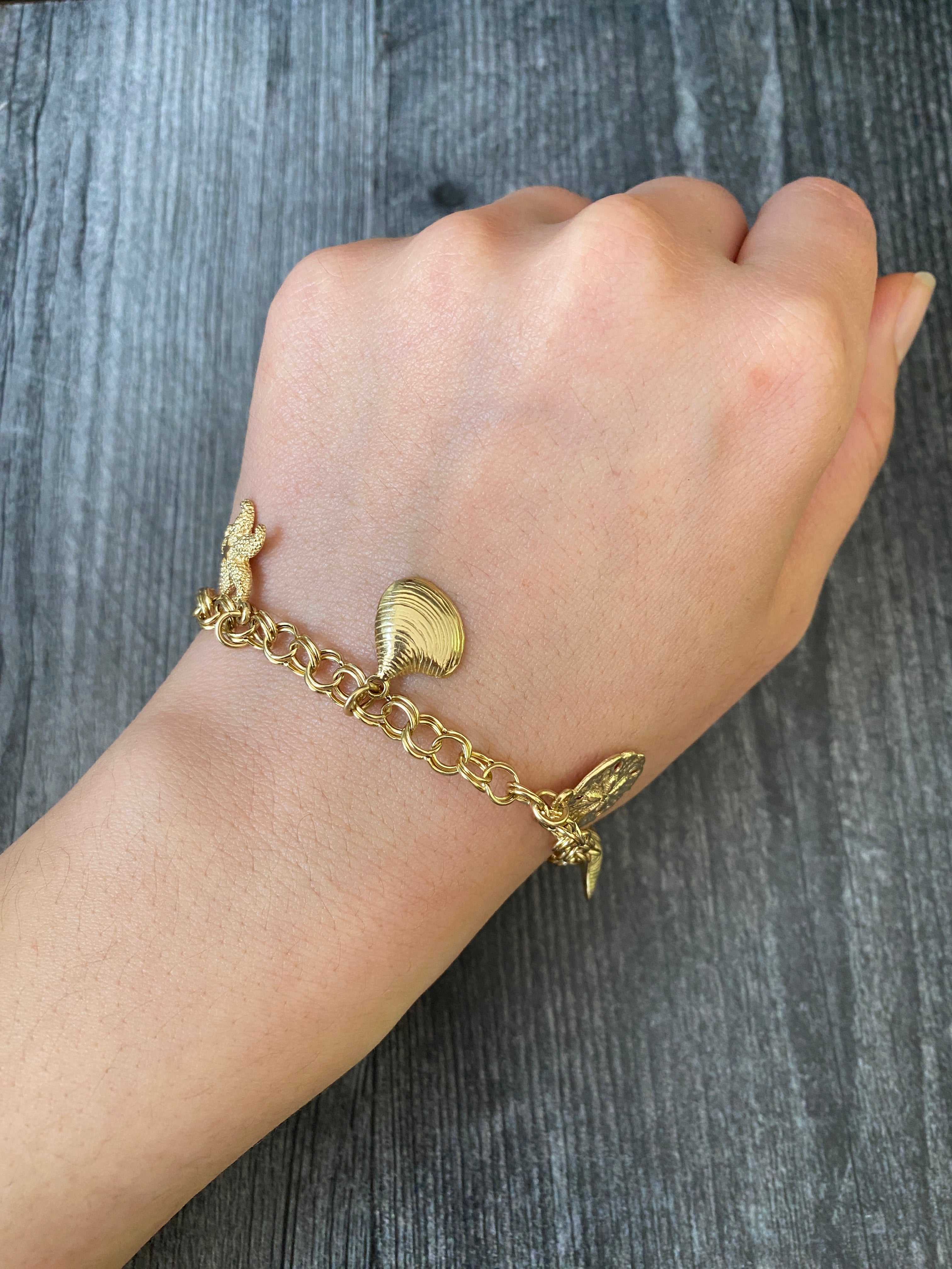 Build Your Own Gold & Rose Charm Bracelet | Handmade Jewelry | Cara O Sello